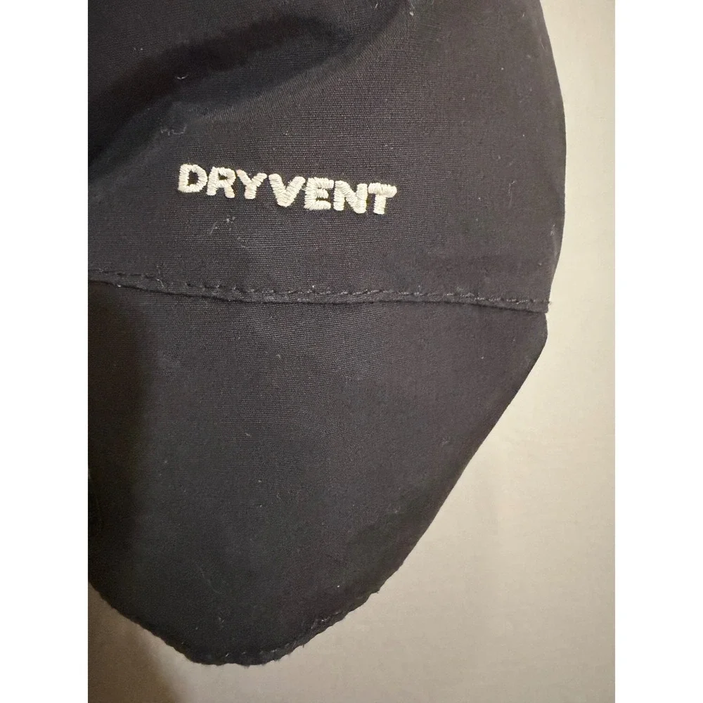The North Face Down Parka Mens Small Black 550-Fill DryVent Hooded Jacket‎